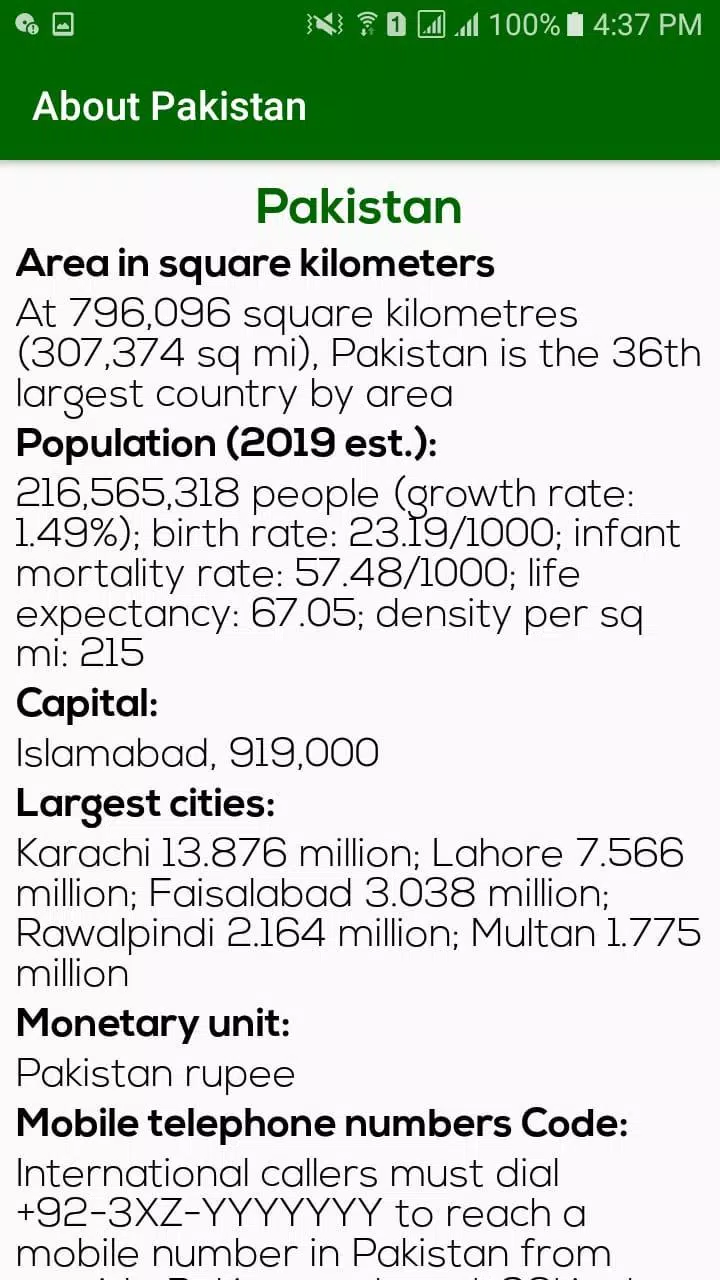 Schermata Pakistan Tourism App 3