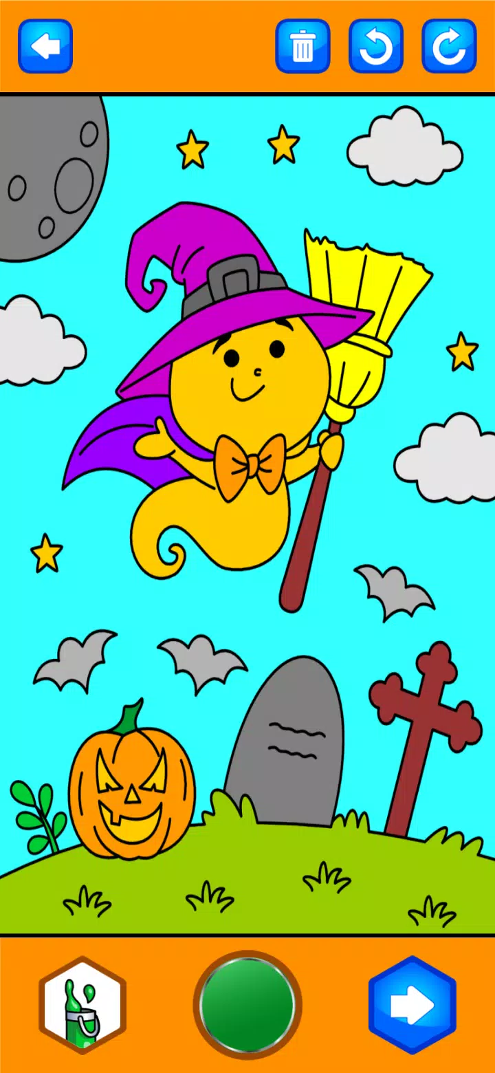 Halloween Coloring Game Schermafbeelding 2