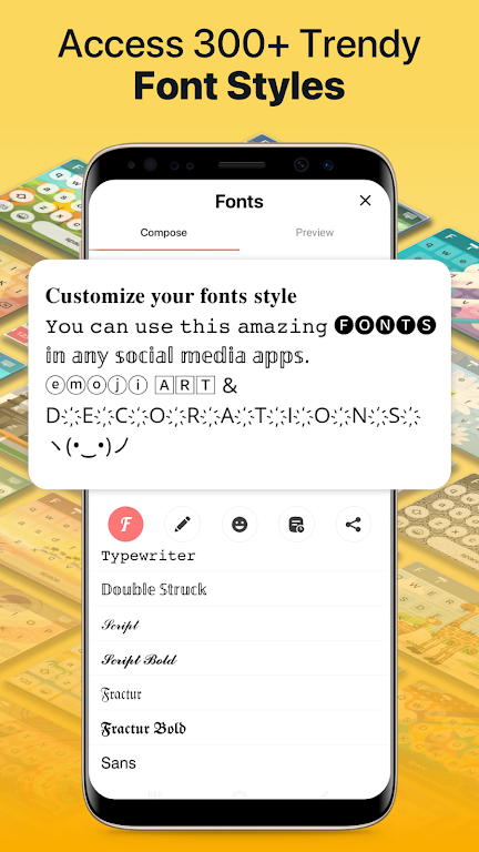 Fonts app keyboard & Changer স্ক্রিনশট 1