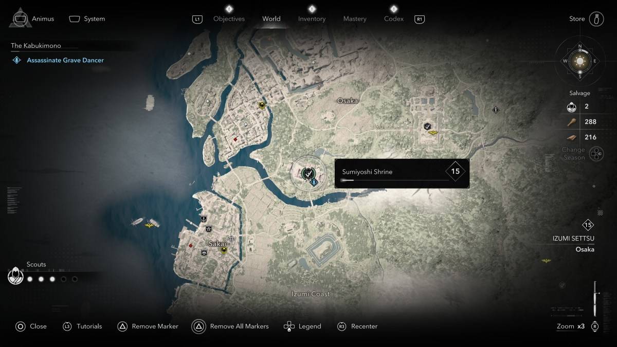 アサシンクリードシャドウズグレーブダンサーのすべてのカブキモノメンバーをどのように、どこで見つけるか