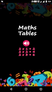 Maths Tables - Voice Guide Zrzut ekranu 0