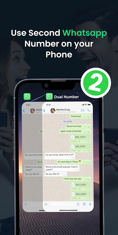 Wa Dual: Web Chat Messenger ภาพหน้าจอ 2