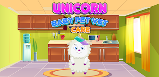 Unicorn Baby Pet Vet Care Game Screenshot 1