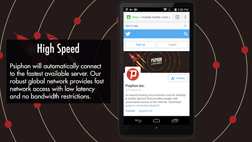 Psiphon Schermafbeelding 3