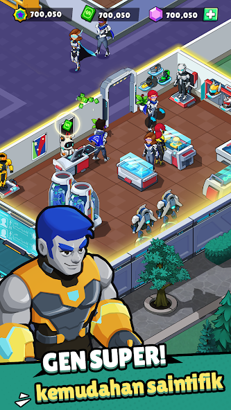 Idle Superpower School Mod Tangkapan skrin 1