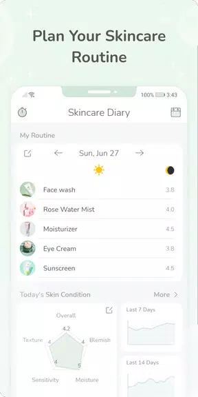 Skincare Routine Diary ภาพหน้าจอ 0