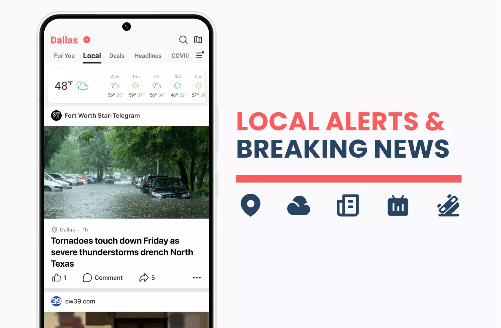 NewsBreak: Local News & Alerts 螢幕截圖 0