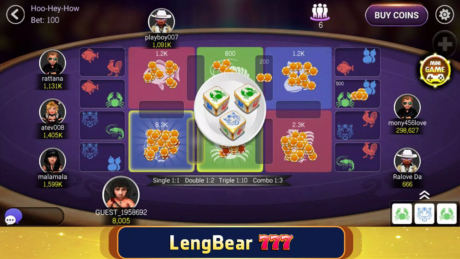 LengBear 777 - Khmer Games 螢幕截圖 3