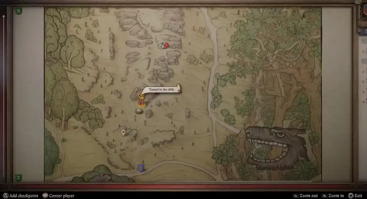 Ventza's Treasure Map Location