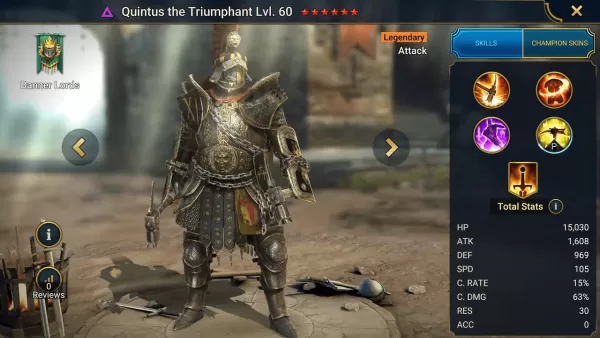 Raid: Shadow Legends - Quintus Tuzlu Şampiyon Kılavuzu: En İyi Yapılar, Üstatlar ve Eserler (PVE + PVP)