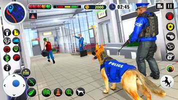 US Police Dog Games : Airport Crime Police Games ภาพหน้าจอ 1