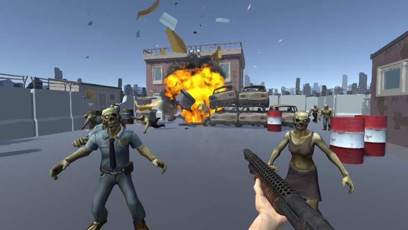 Zombie Shooting 3D Offline Tangkapan skrin 1