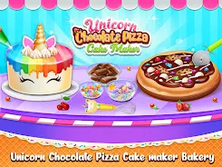 Sweet unicorn cake bakery chef Tangkapan skrin 0