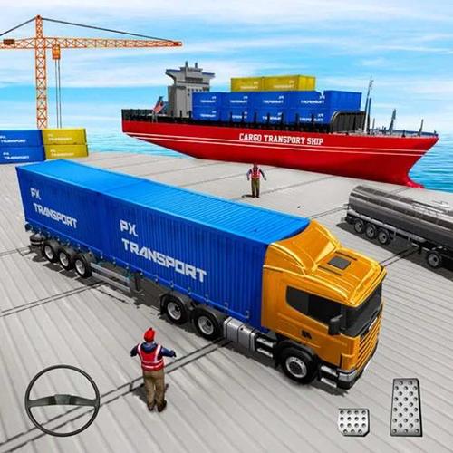 Cargo Transport Truck Driving 螢幕截圖 0