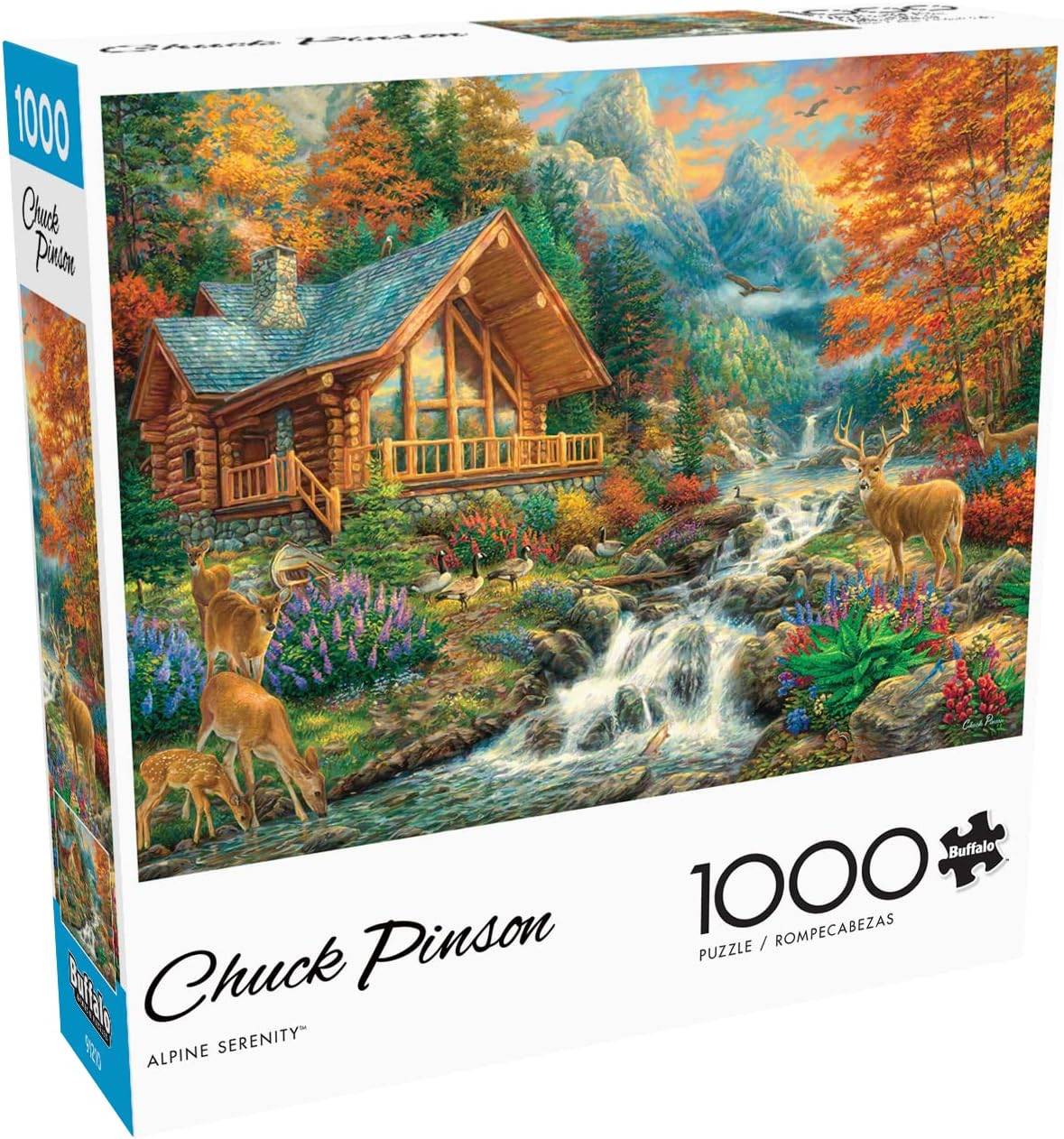 Jeux de Buffalo - Alpine Serenity - 1000 pièces Puzzle de puzzle avec des images cachées