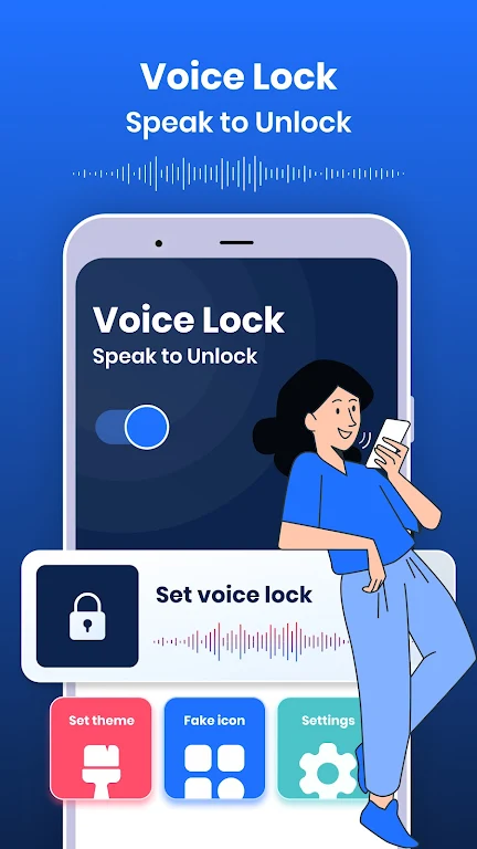 Voice Lock : Speak to Unlock Ảnh chụp màn hình 0