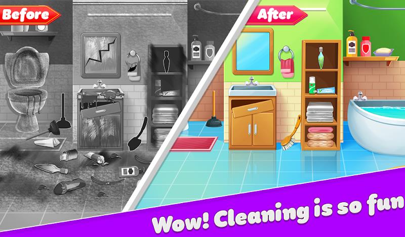 Dream Home Cleaning Game Wash Captura de pantalla 2