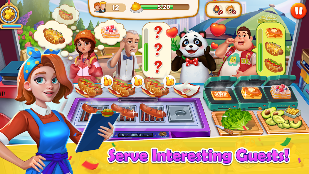 Rita's Food Truck:Cooking Game Mod 螢幕截圖 2