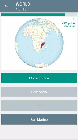 Quiz: Flags and Maps ภาพหน้าจอ 3