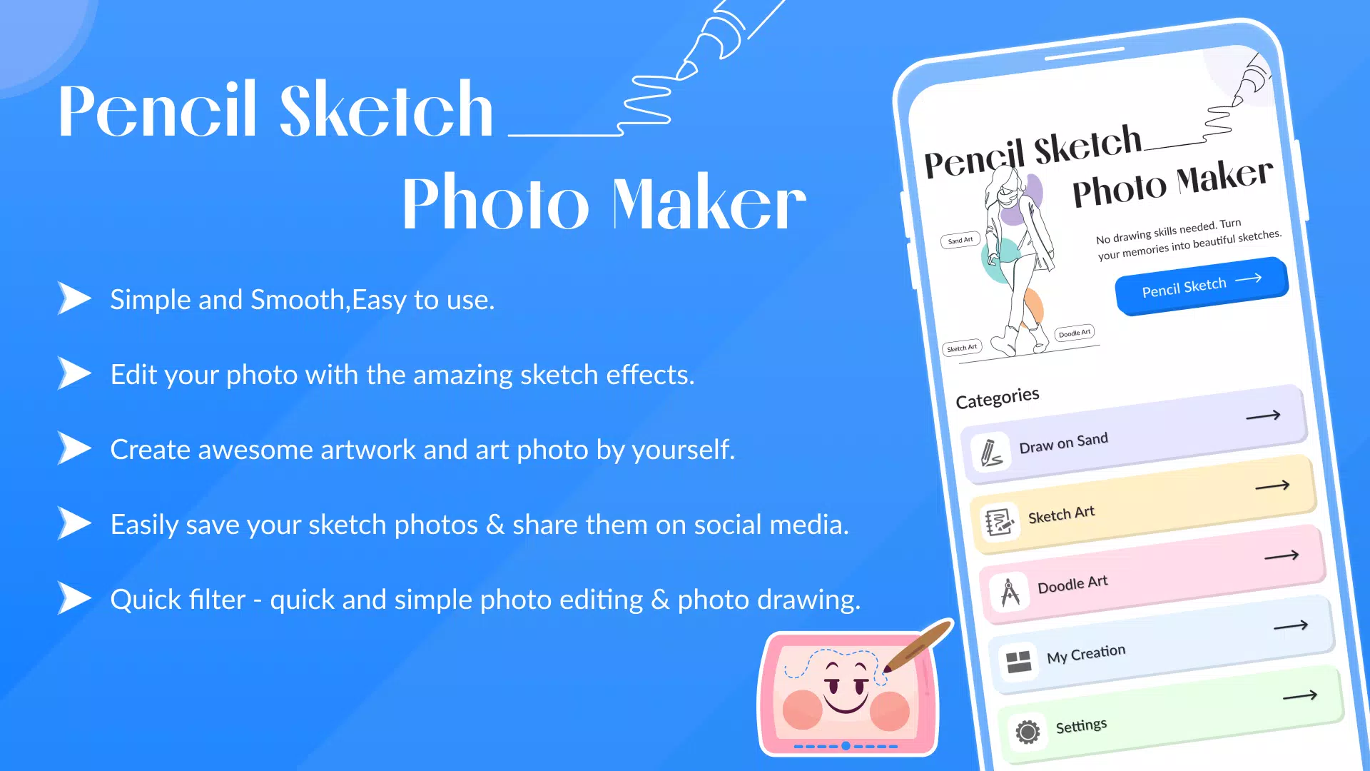 Pencil Sketch Photo Maker Скриншот 2