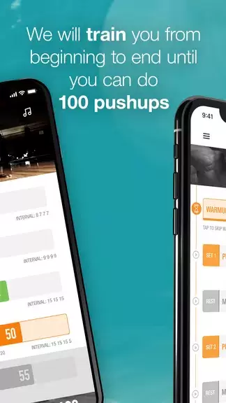 0-100 Pushups Trainer स्क्रीनशॉट 1