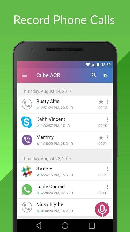 Call Recorder – Cube ACR Ảnh chụp màn hình 2