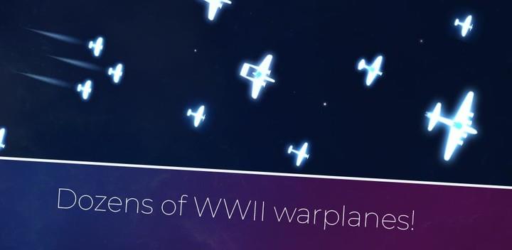 Warplanes of Light - Simulator War WW2 Dogfight 2D Zrzut ekranu 1