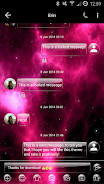 SMS Messages GlassNebula Theme Screenshot 1