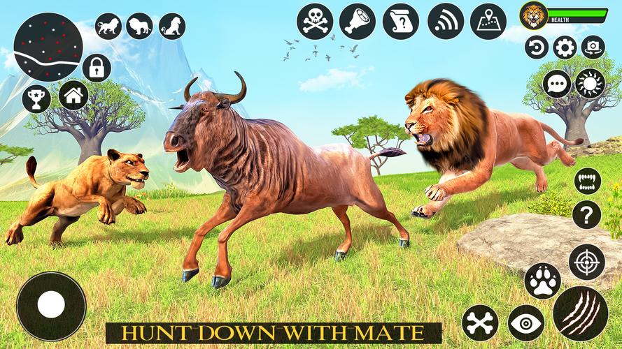 Ultimate Lion Simulator Game ဖန်သားပြင်ဓာတ်ပုံ 0