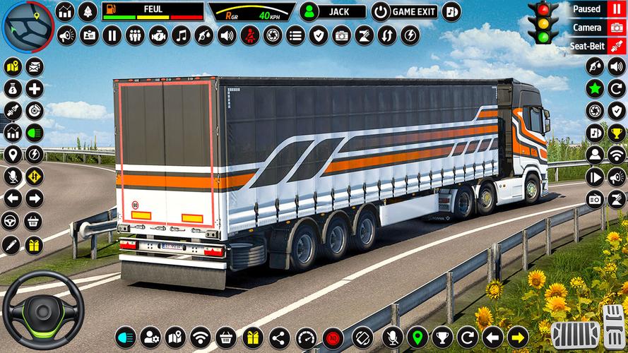 US Truck Driving 3D Truck Game স্ক্রিনশট 2