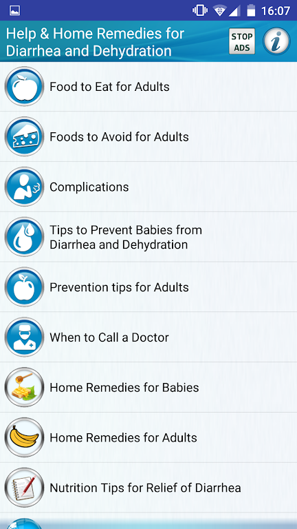 Schermata Diarrhea and Dehydration Help 3