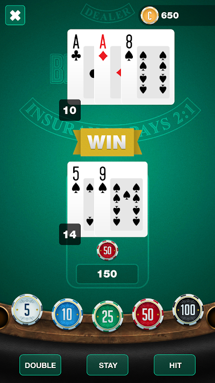 BlackJack 21: Las Vegas  Online Casino Game Schermafbeelding 3