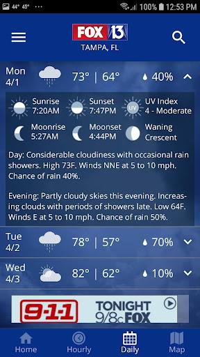 FOX 13 Tampa: SkyTower Weather 螢幕截圖 2