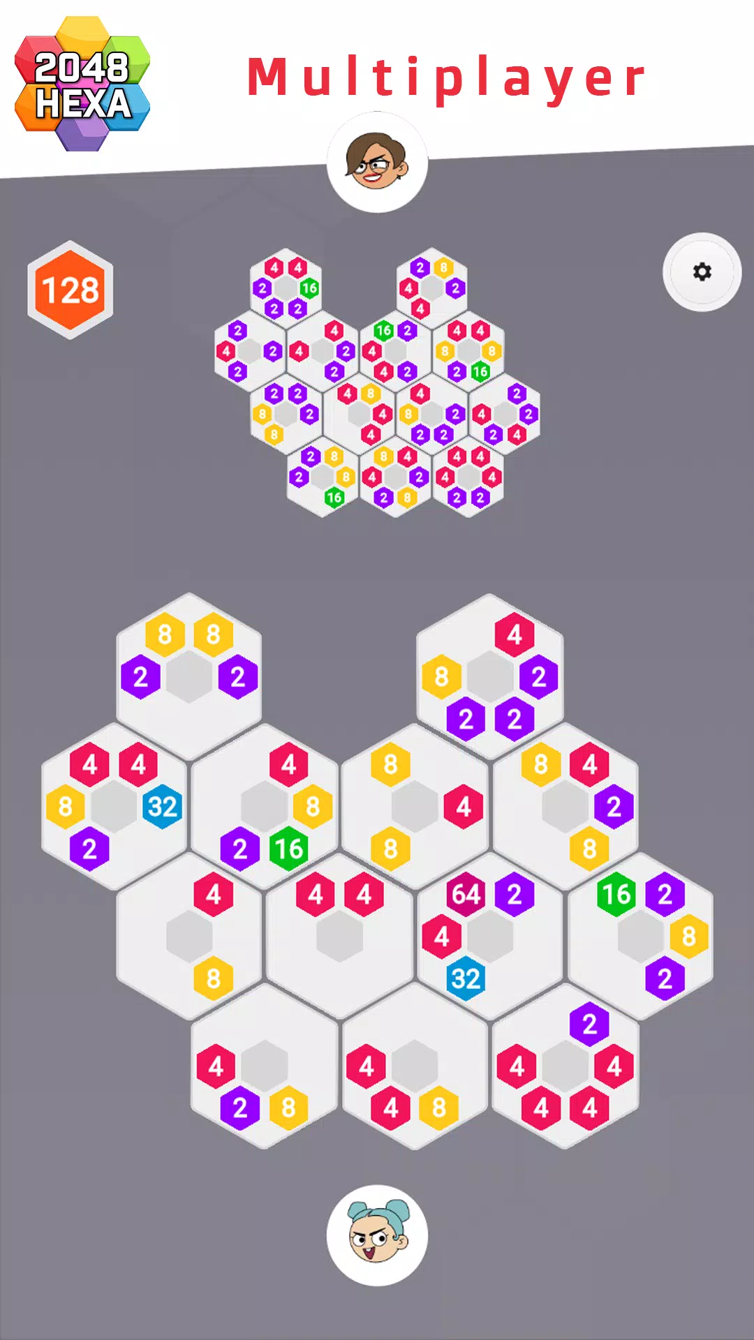 2048 Hexa ဖန်သားပြင်ဓာတ်ပုံ 2