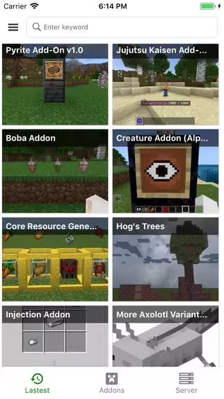 Addons for MCPE - Mods Packs Tangkapan skrin 0