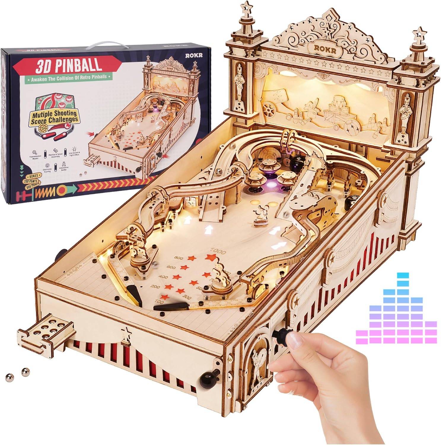 Rokr 3d Puzzles Puzzles Miniature Pinball