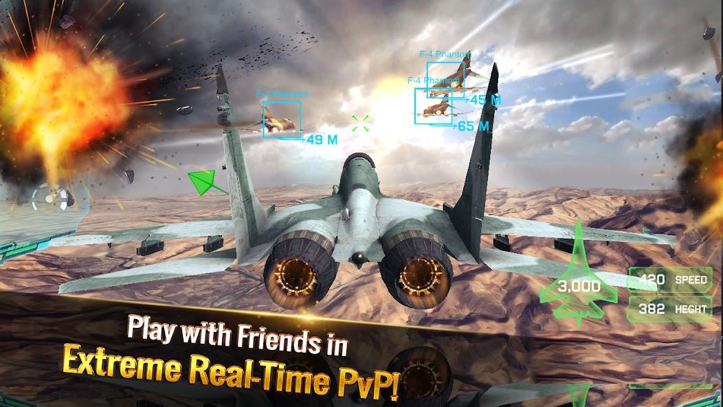 Ace Fighter: Modern Air Combat Mod ဖန်သားပြင်ဓာတ်ပုံ 0