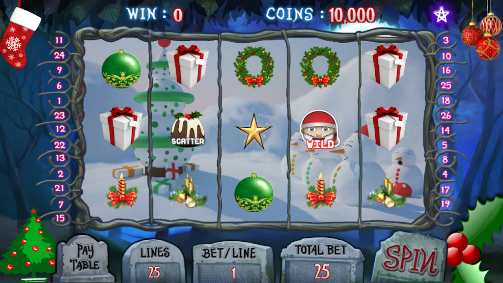 Christmas Jackpot : Real Casino Slot Master 777 Captura de tela 1