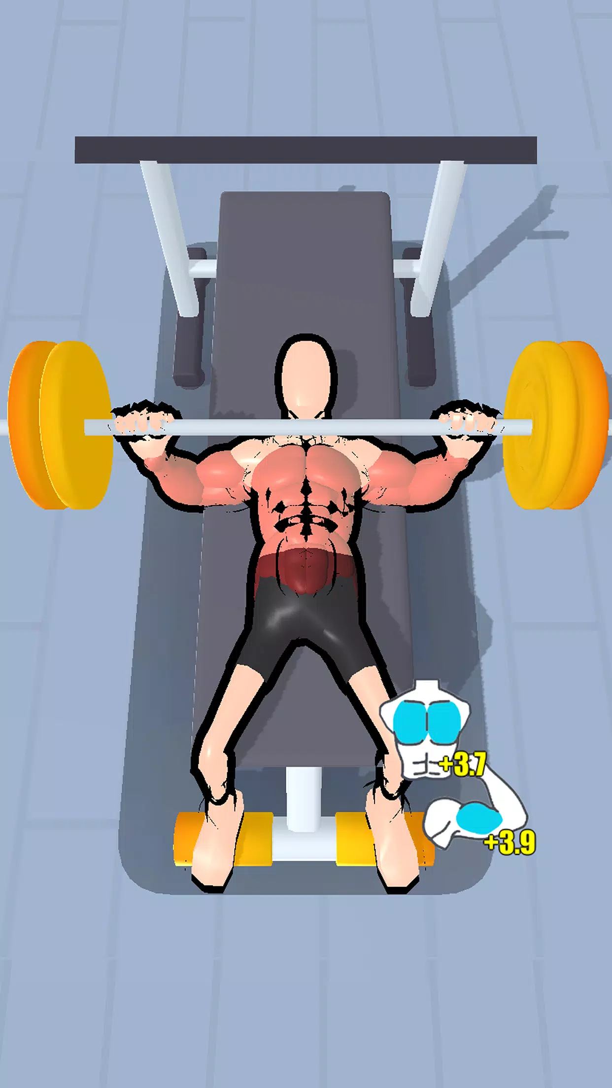 Grow Muscles：Gym Game स्क्रीनशॉट 2