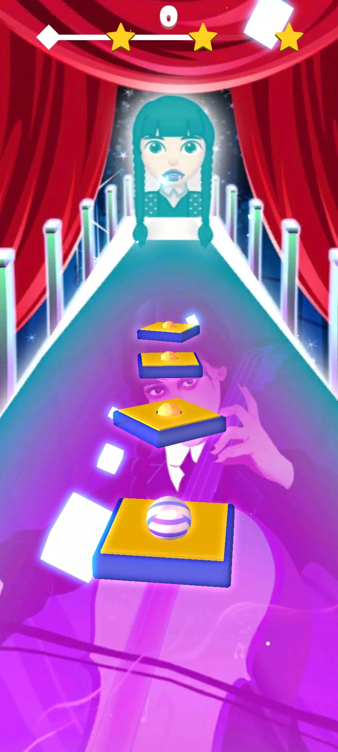 Wednesday Addams tiles piano Скриншот 2