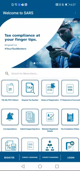 SARS Mobile eFiling স্ক্রিনশট 1