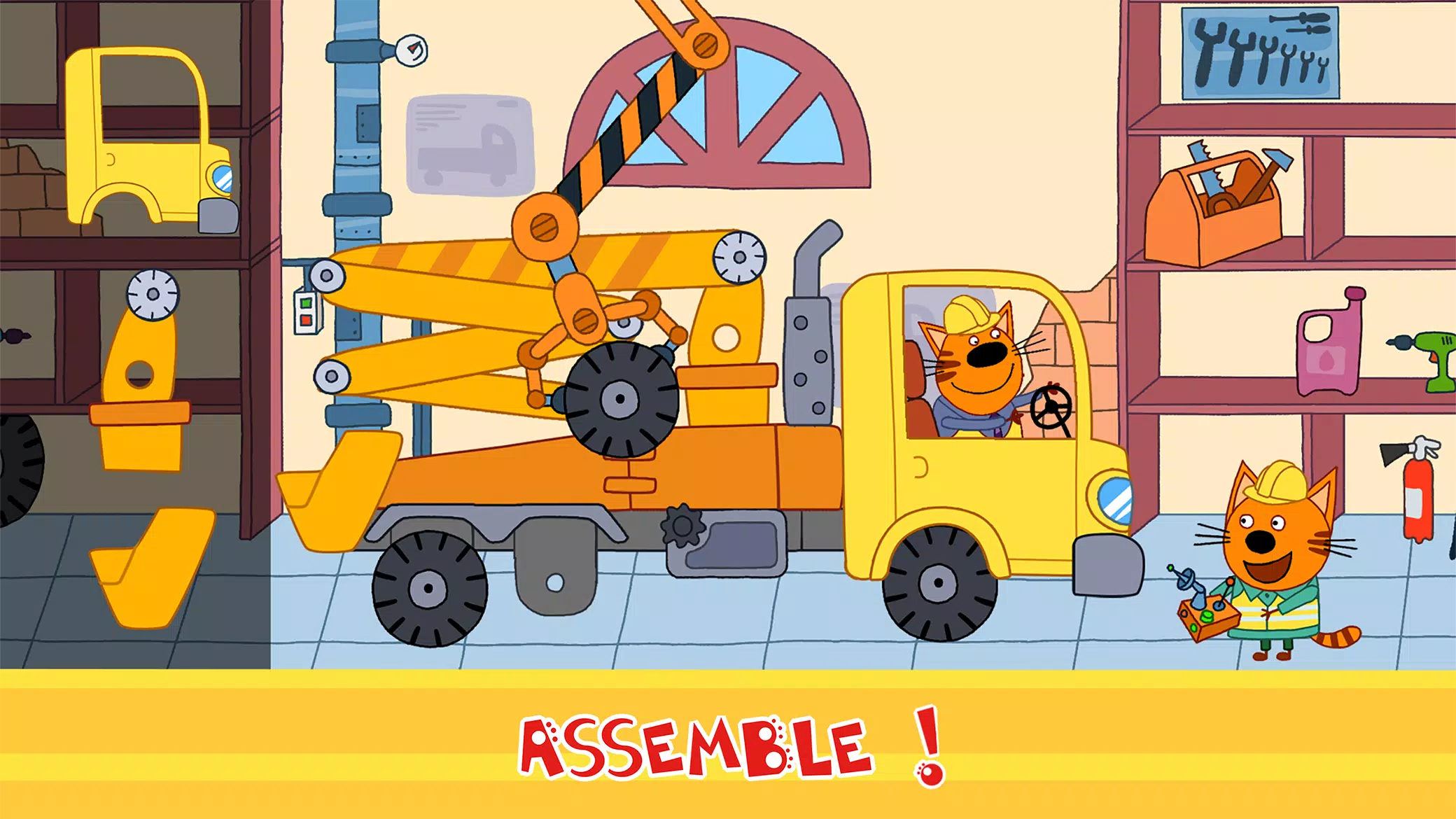 Kid-E-Cats Cars, Build a house Capture d'écran 0