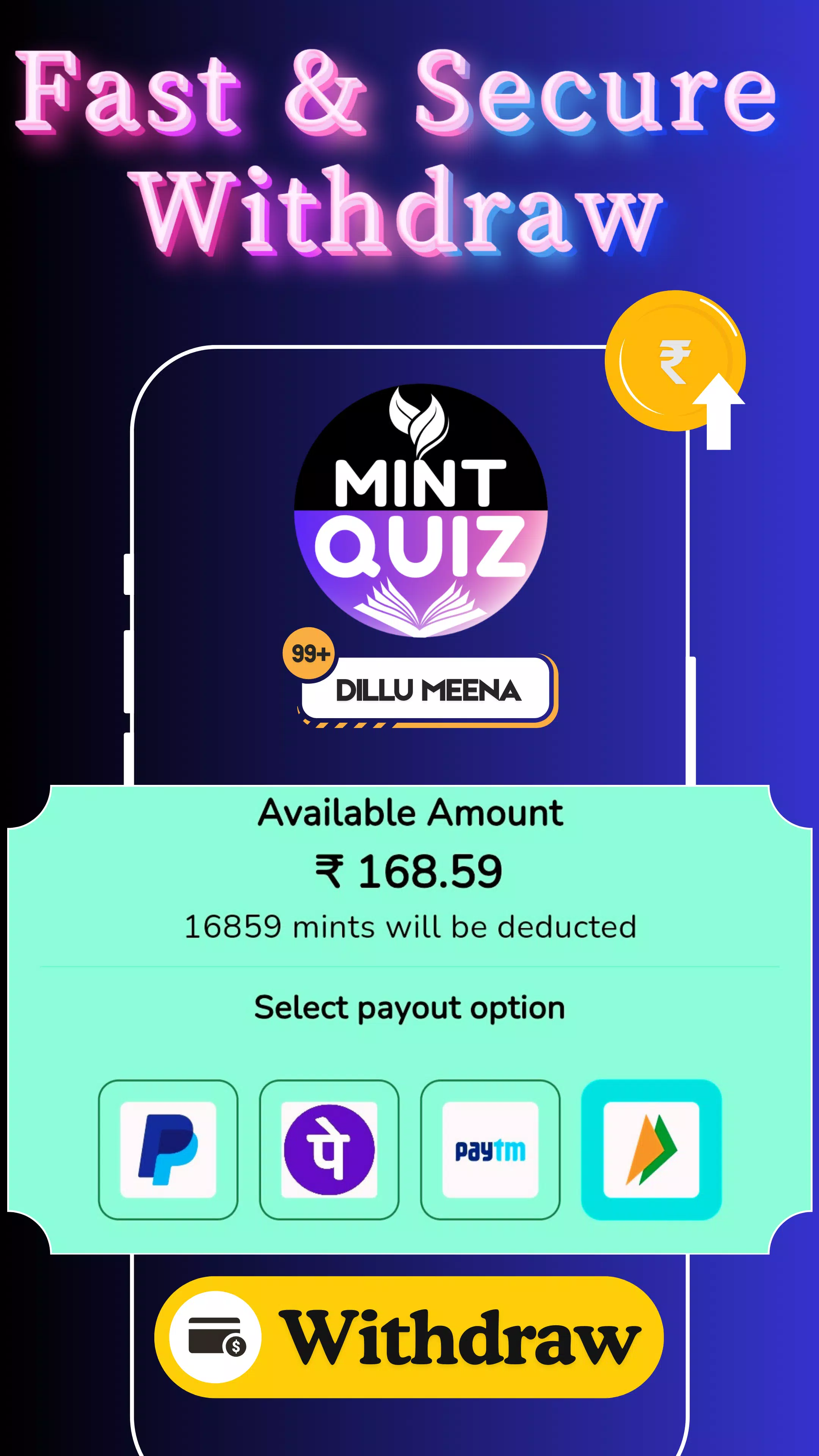 Earning App: Mint Quiz ဖန်သားပြင်ဓာတ်ပုံ 3