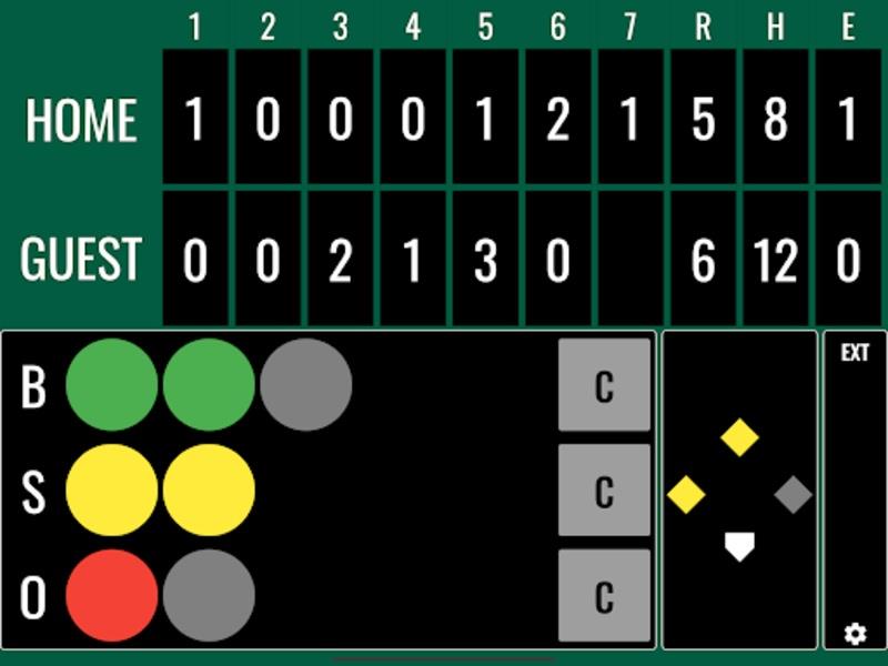 Softball Score Captura de pantalla 1