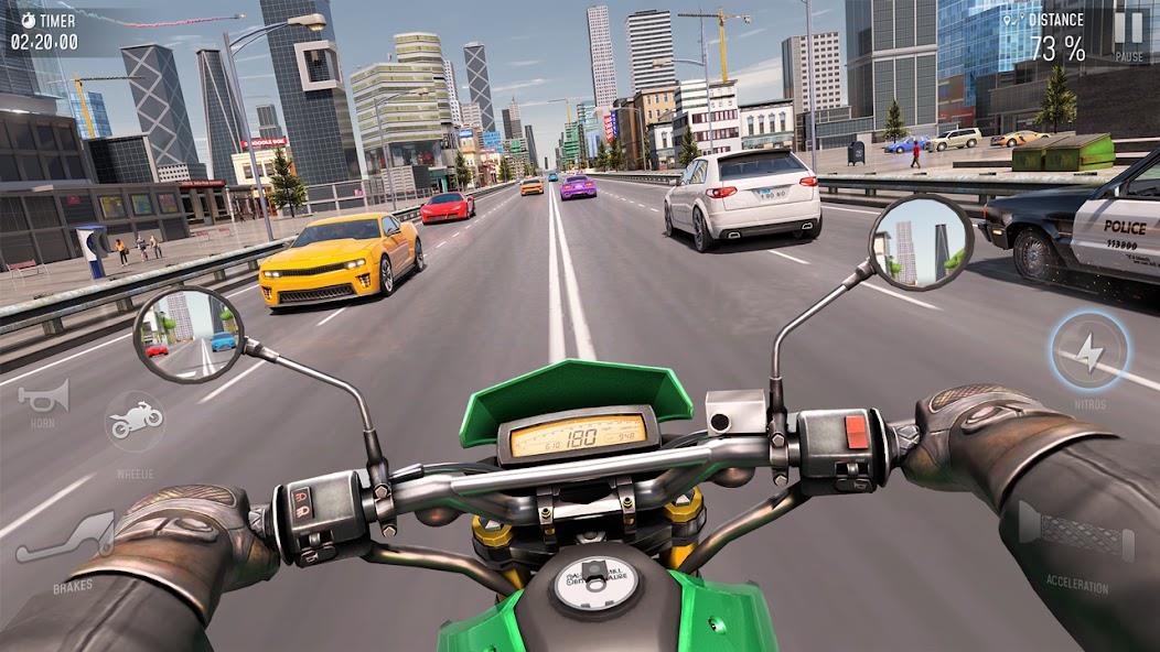 BRR: Moto Bike Racing Game 3D Mod ဖန်သားပြင်ဓာတ်ပုံ 2