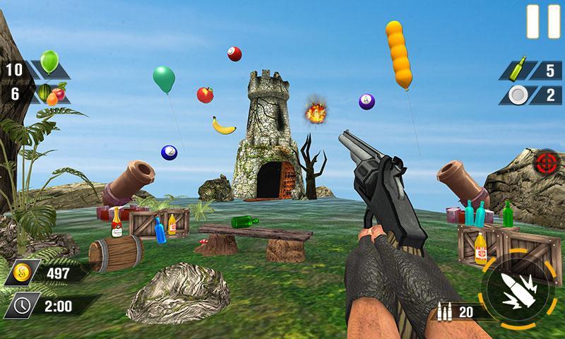 Bottle Gun Shooter Game ဖန်သားပြင်ဓာတ်ပုံ 1