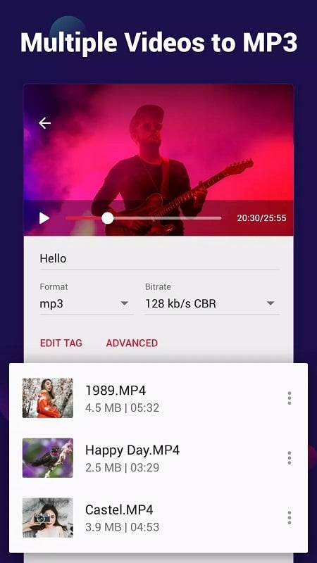 Video to MP3 – Video to Audio ဖန်သားပြင်ဓာတ်ပုံ 1