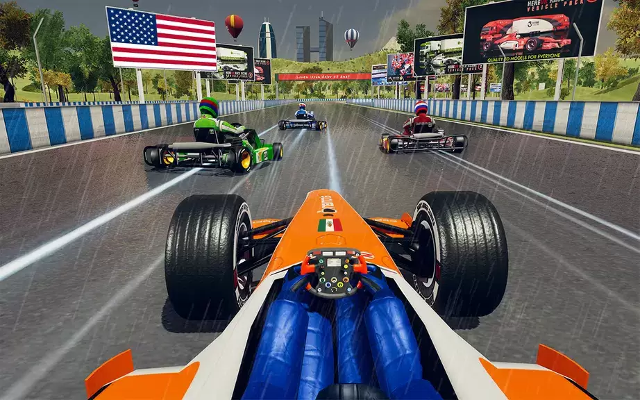 Go Kart Racing Games 3D Stunt Captura de pantalla 1