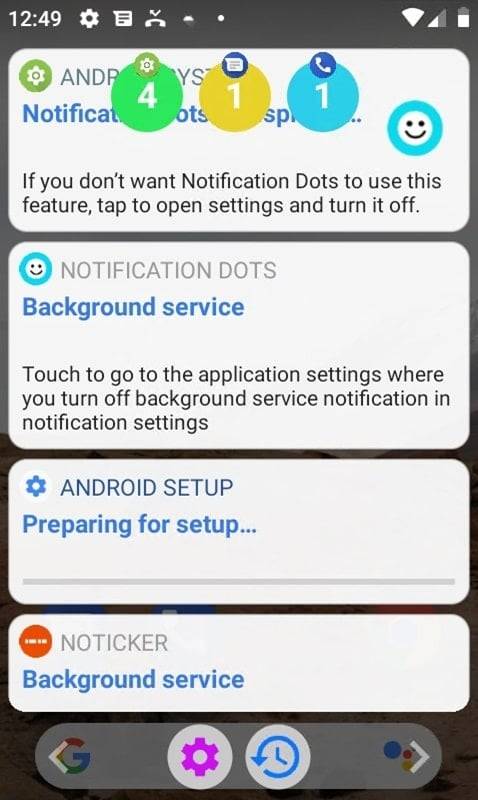 Schermata Notification Dots 1