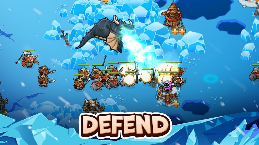 Crazy Defense Heroes - TD Game Mod Capture d'écran 0